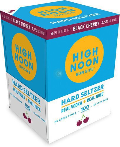 High Noon Black Cherry Vodka & Soda RTD Cocktail Cans