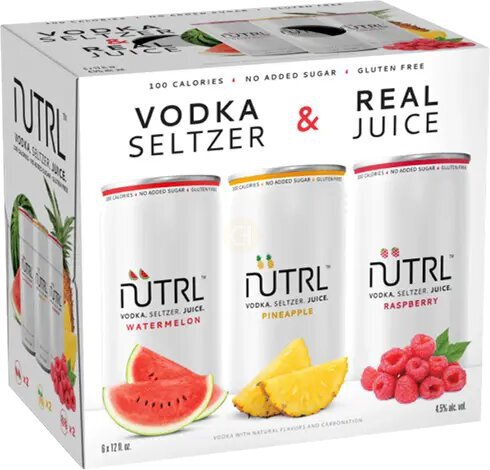 Nutrl Vodka Seltzer Fruit Variety Pack