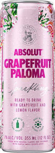 Absolut Grapefruit Paloma Sparkling RTD Cocktail Cans