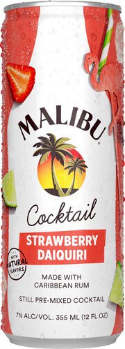 Malibu Strawberry Daiquiri RTD Cocktail Cans