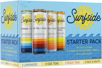 Surfside Lemonade And Tea Vodka Variety Pack 8cn Pack